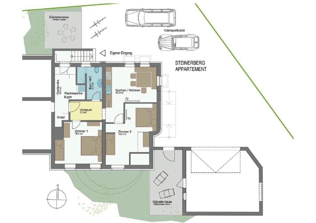 Steinerberg Appartement 상트조한인티롤 외부 사진
